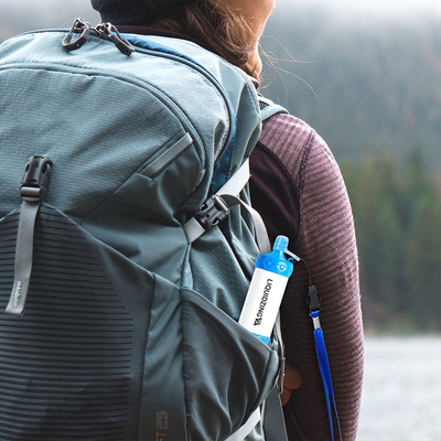 LIQUIDZING Portable Water Purifier Personal Water Emergency Preparedness Survival Gear Backpacking for Hiking Camping