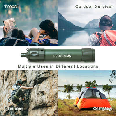 TPU Portable Personal Outdoor Sediment Water Purifier Filter Straw