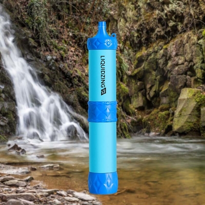 Survival Straw Emergency Water Filter Personal Purifier Portable Filtration Outdoor Camping Backpack Gear