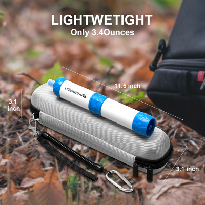 CE Partial Hard EVA Travel Case For Life Straw Shockproof