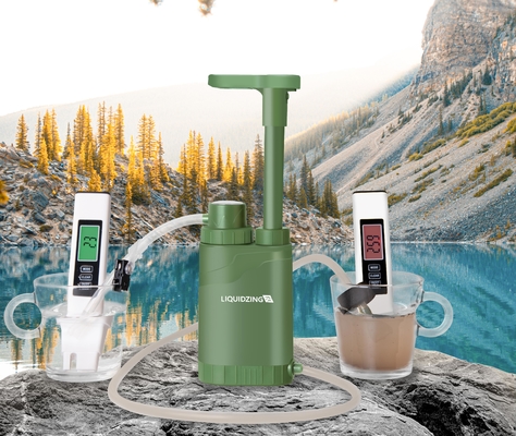 ABS Vessel River Backpacking Water Filter Pump Kit Portable Back Wash