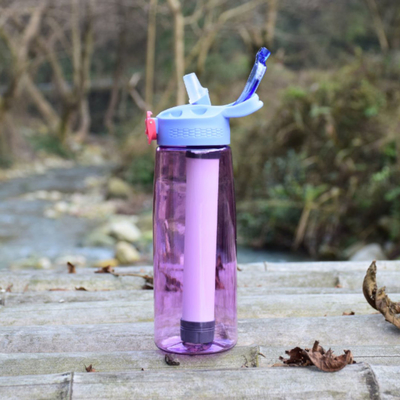 Leakproof Camping Filter Bottle BPA Free Tritan Sports Filter Bottle