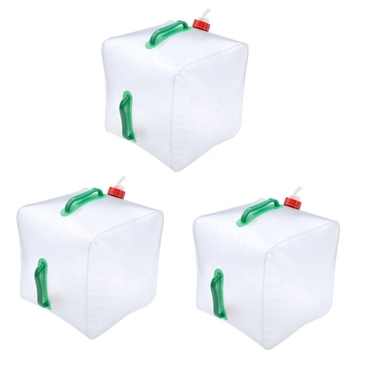 Transparent 20L Collapsible Water Container For Camping CE BPA Free