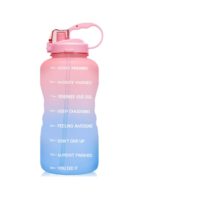 Water bottle with time marker motivational water bottle with straw