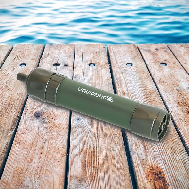 LIQUIDZING Personal Water Filter Straw For Hiking Camping Backpacking Travel Outdoor Portable Emergency