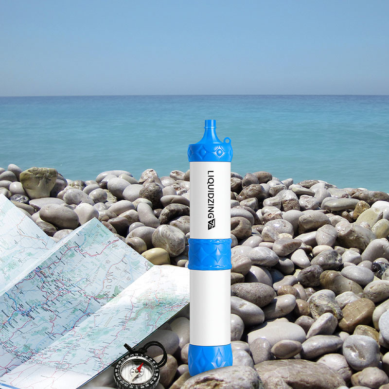 LIQUIDZING Water Filter Premium Filtered Water Outdoor Survival Gear BPA Free