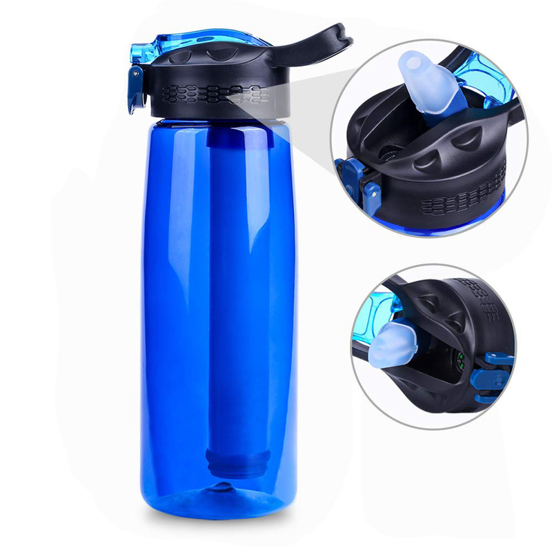 Sport Travel Bpa Free Portable Alkaline Water Bottle Purifier 500 Milliliters